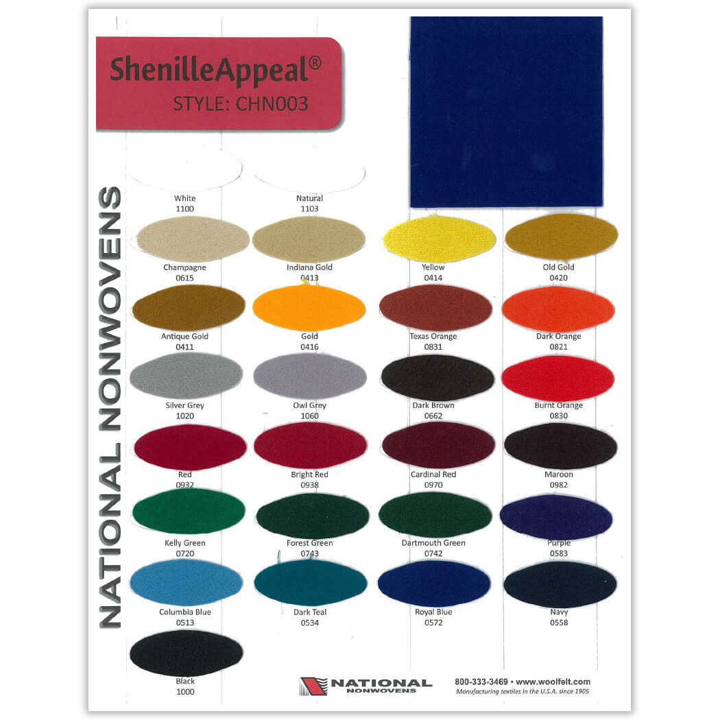 Scrim Felt Color Card | Midwest Textiles & Supplies